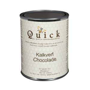 Quick Kalkverf krijtverf  1 liter Chocolade