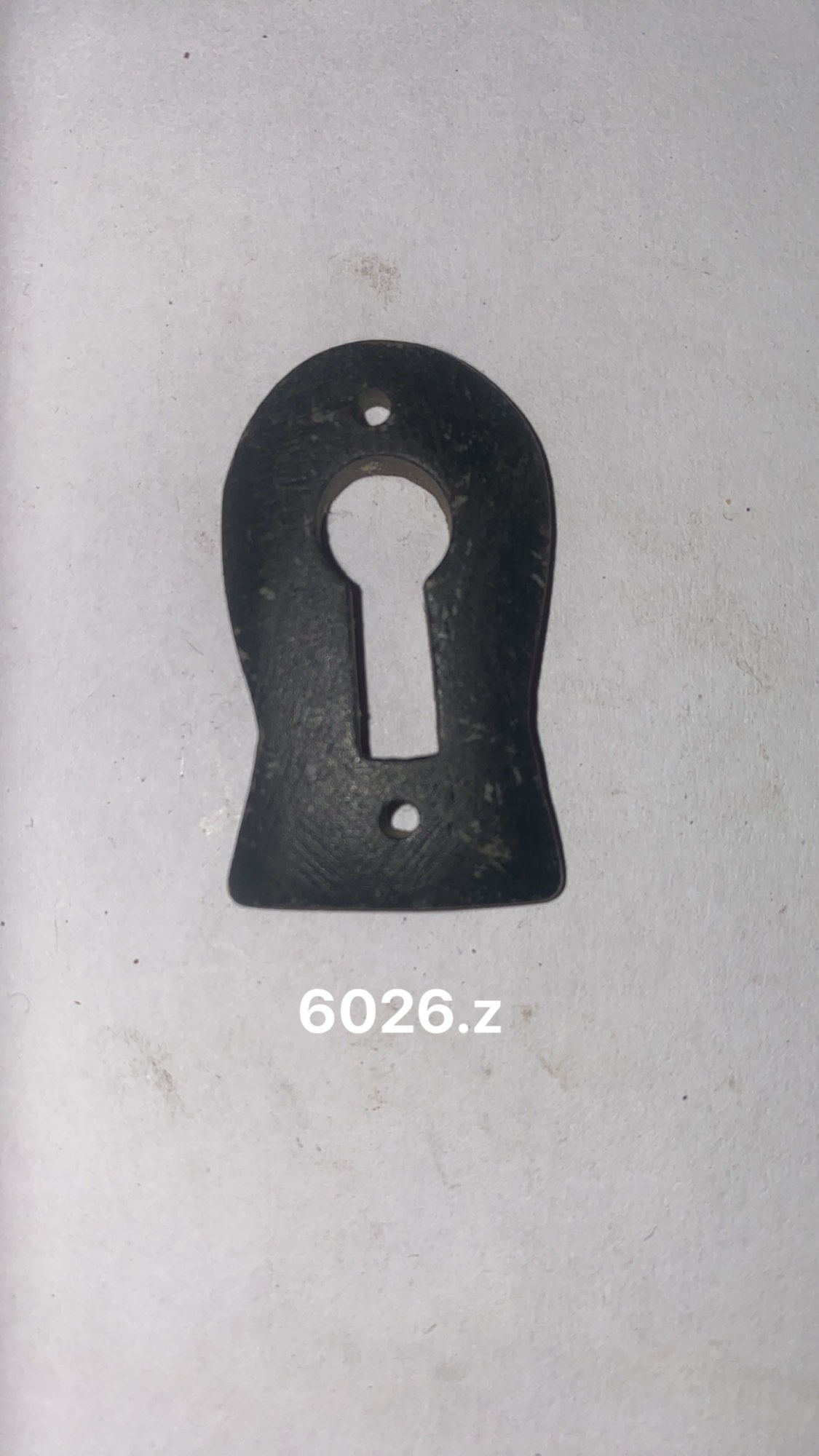 Sleutel entree been zwart