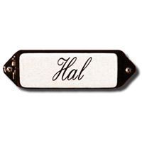Emaille "Hal" oor