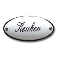 Emaille "Keuken" ovaal
