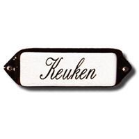 Emaille "Keuken" oor
