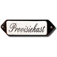 Emaille "Provisiekast" oor
