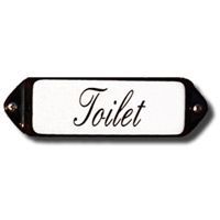 Emaille "Toilet" oor