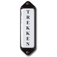 Emaille "Trekken" ovaal