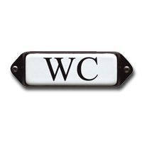 Emaille "WC" oor