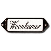 Emaille "Woonkamer" oor