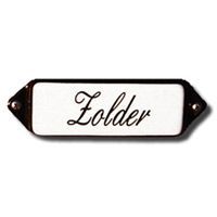 Emaille "Zolder" oor